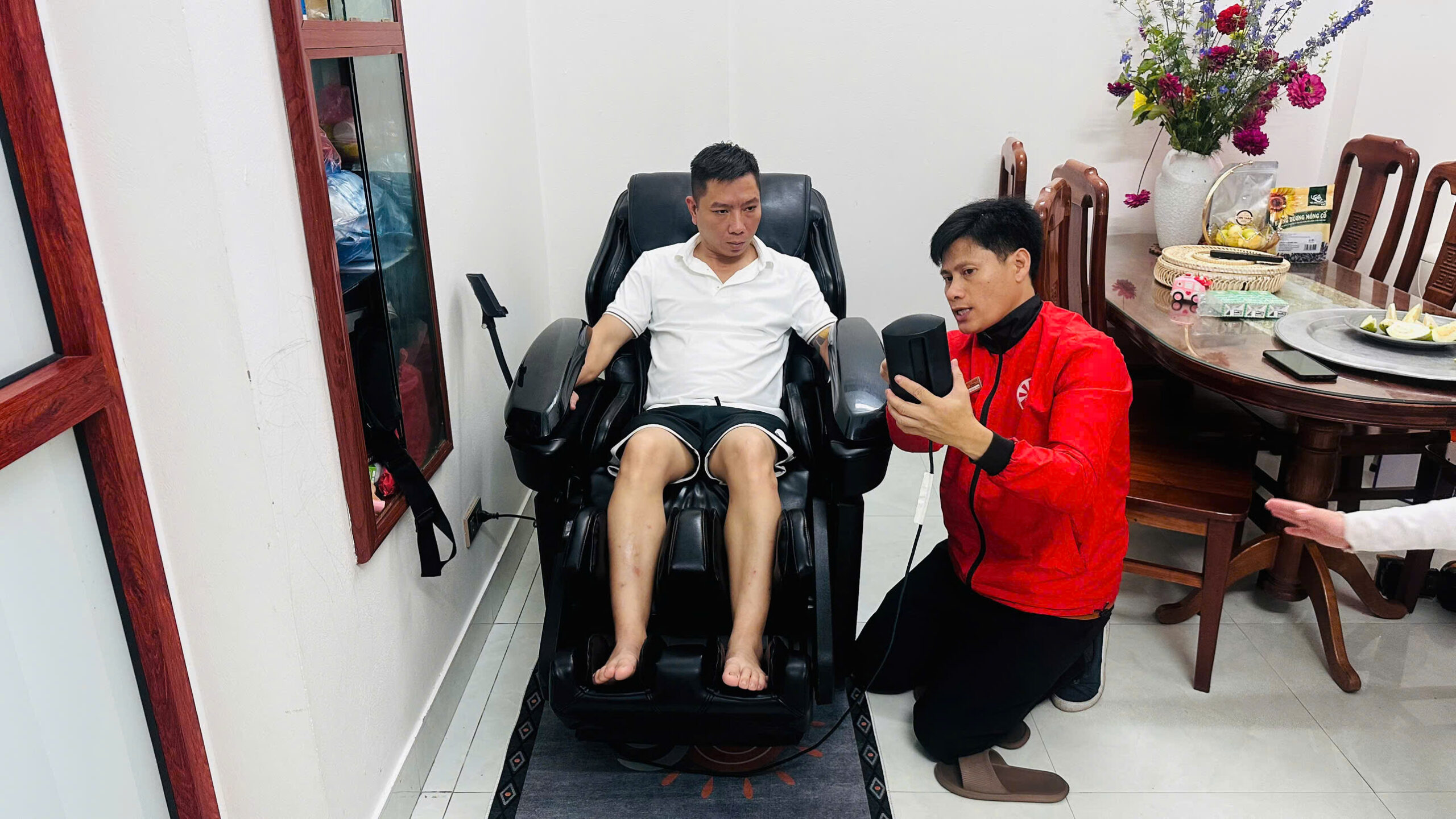 Sử dụng ghế massage nội địa Nhật