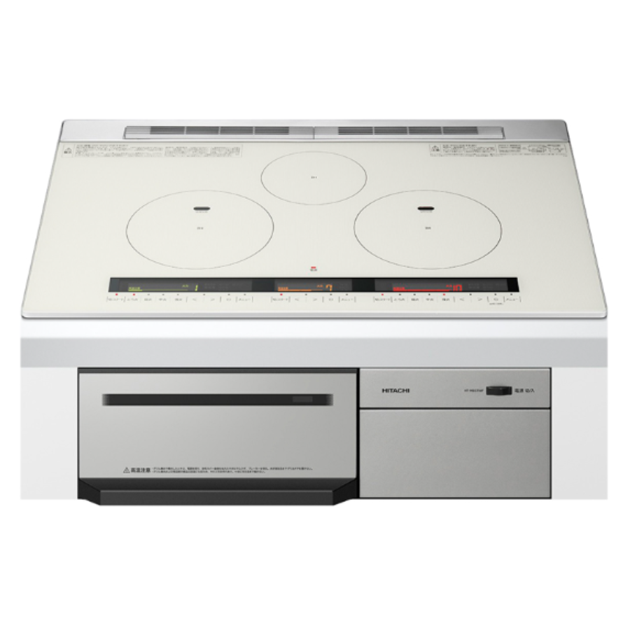 Bếp từ Hitachi HT-M8STWF (màu xám) mặt bếp rộng 75cm